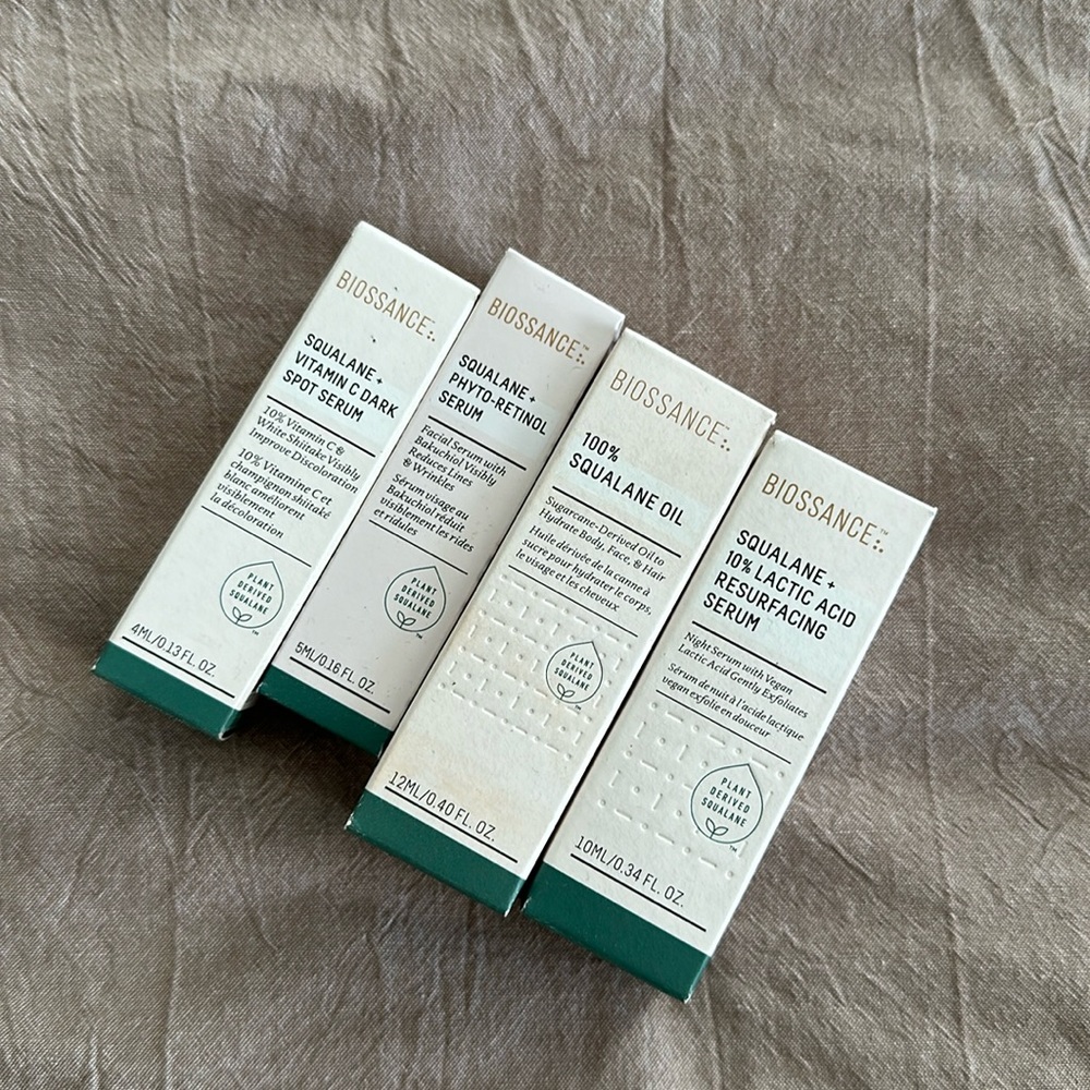 Biossance travel sizes new